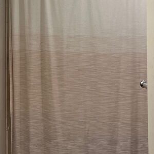 Ombre fabric shower curtain - dark grey to pink